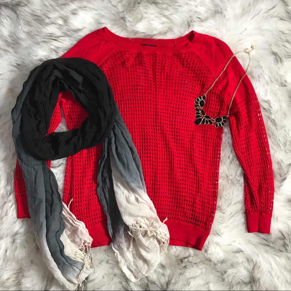 NWOT Red Light Sweater
