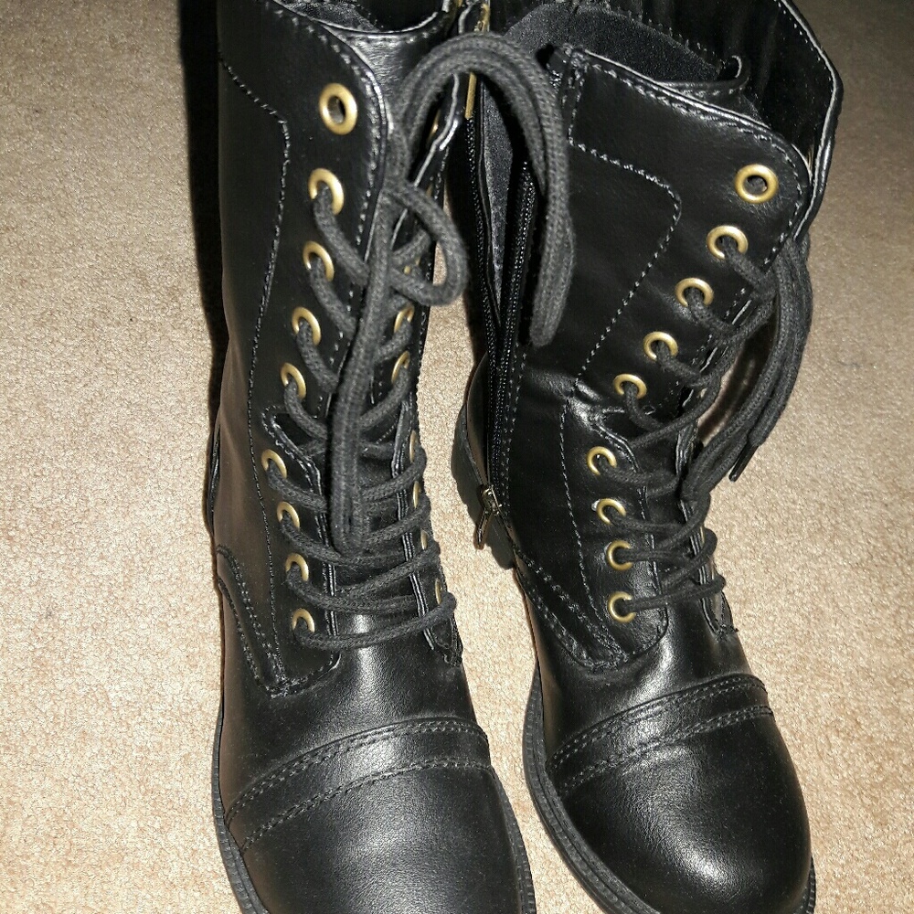 black boots