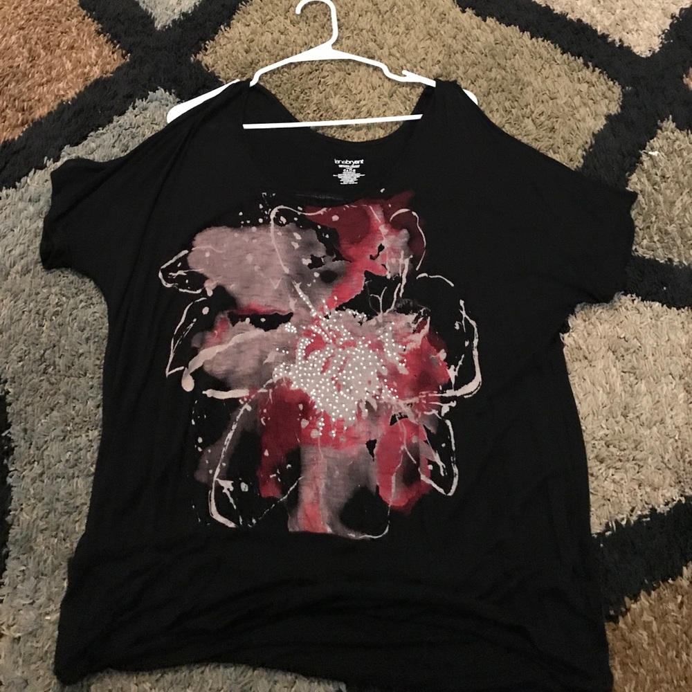 Lane Bryant cold shoulder top