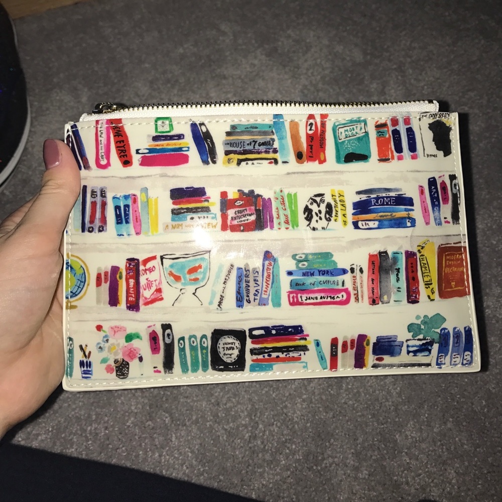 Kate Spade Bookshelf Pencil Pouch Set
