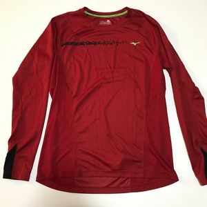 Long sleeve Mizuno moisture wicking running shirt