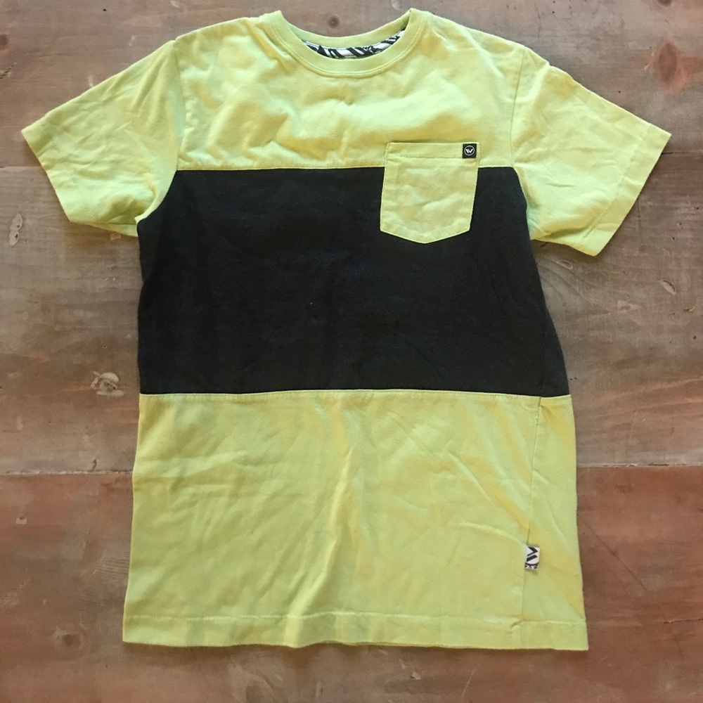 Shaun white funky yellow and gray Kids T