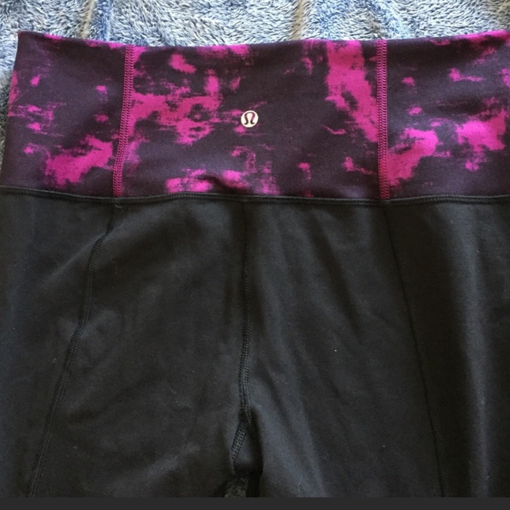 Lululemon Tie Dye top flared pants 8Tall EUC