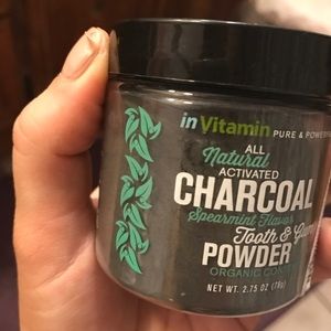 Charcoal teeth whitening