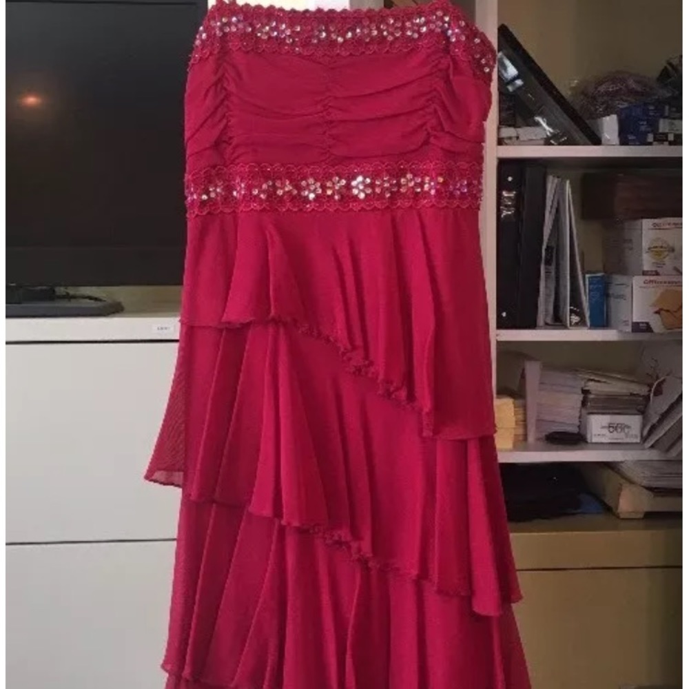 Dark Red semi formal dress