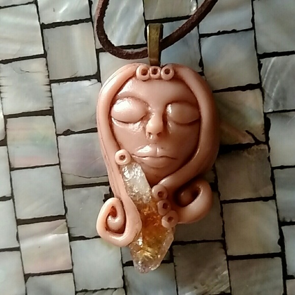 Goddess citrine necklace - Picture 1 of 3