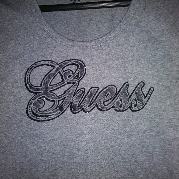 Guess shirt glitter lace logo - Picture 2 of 3