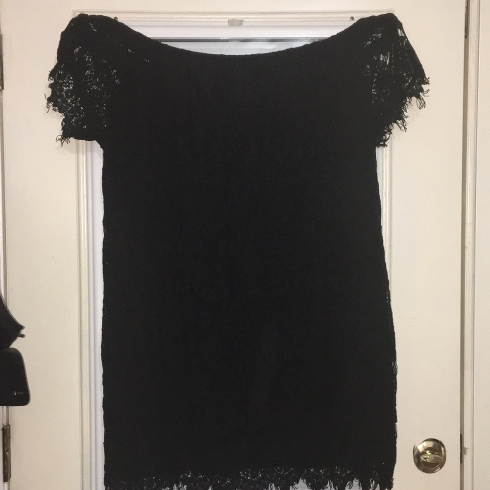 Beautiful lace off the shoulder dress