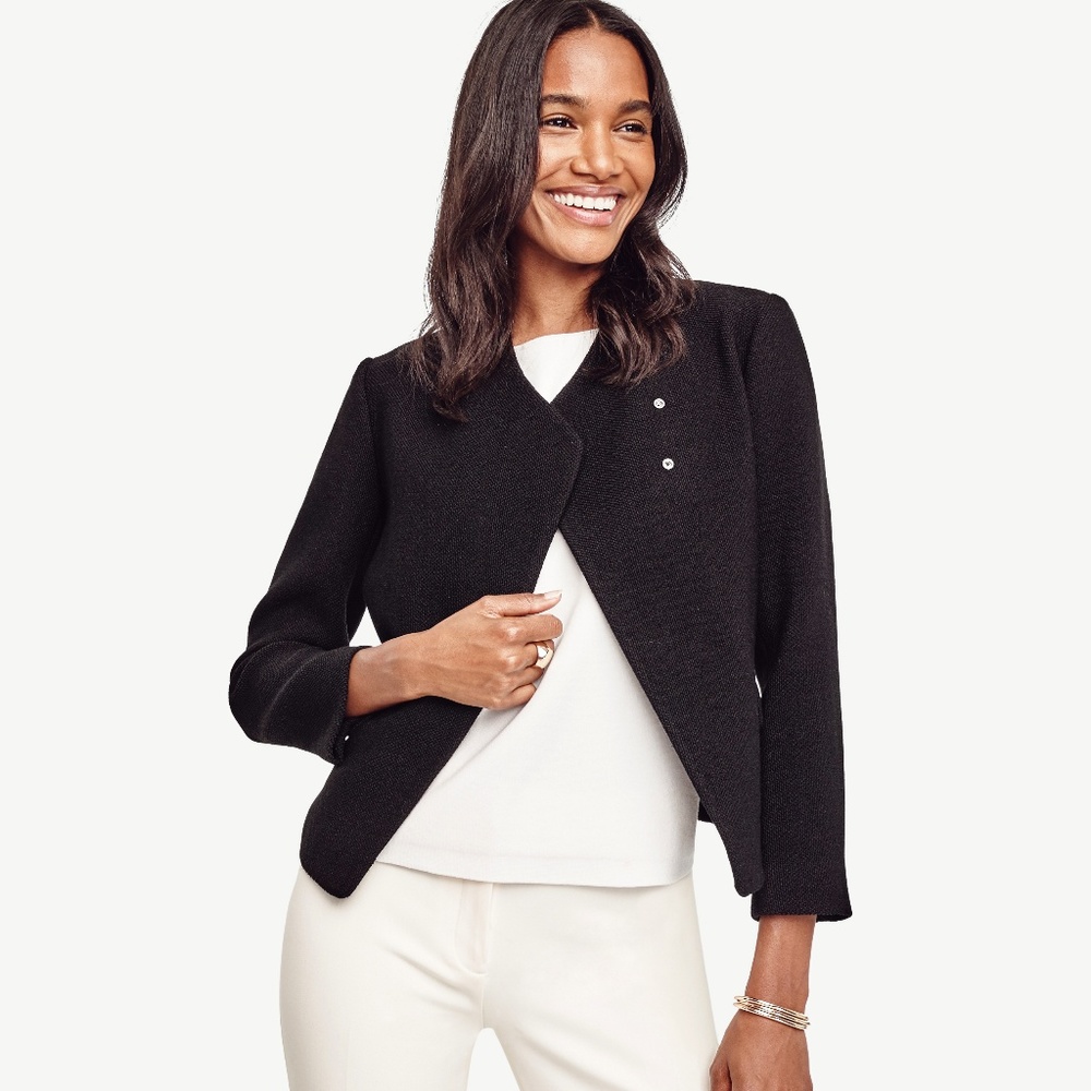 Ann Taylor Wool Moto Jacket