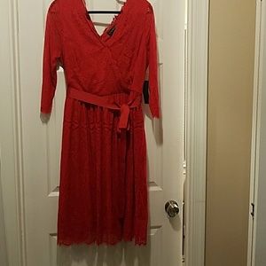 NWT Red Lace Lane Bryant dress