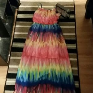 Rainbow maxi dress