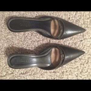 Cole Haan Black Slip On Heels
