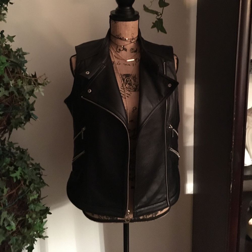 Leather vest