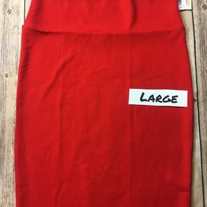 Solid red Cassie Lularoe nwt