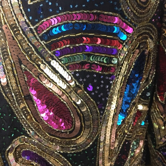 Sold Laurence Kazar New York Heavily Beaded Jacket - Picture 5 of 8