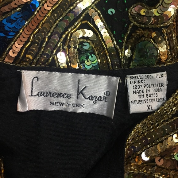Sold Laurence Kazar New York Heavily Beaded Jacket - Picture 8 of 8