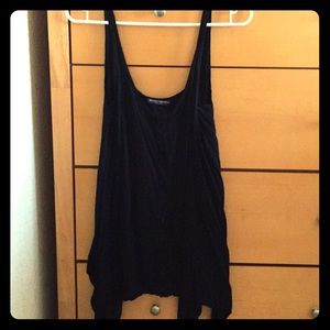 Brandy Melville black button down tank