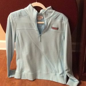 Light blue women's vineyard vines shep shirt