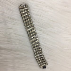 Vintage Crystal Statement Bracelet