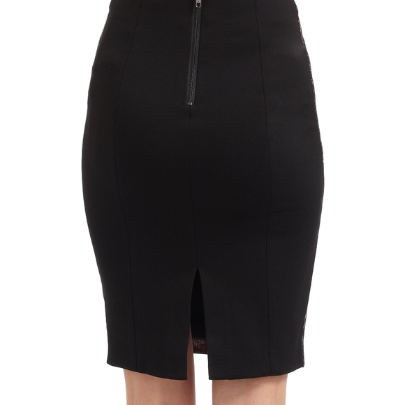 Catherine Malandrino  Metallic Print Leather skirt - Picture 3 of 5