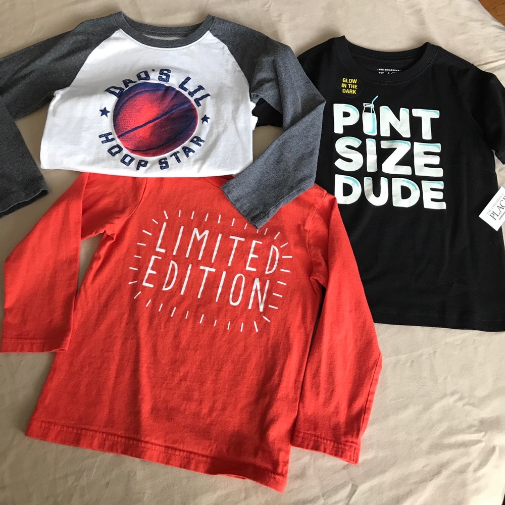 3 long sleeve t-shirts
