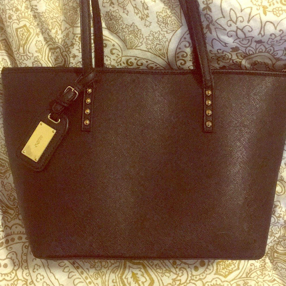 Black aldo tote purse