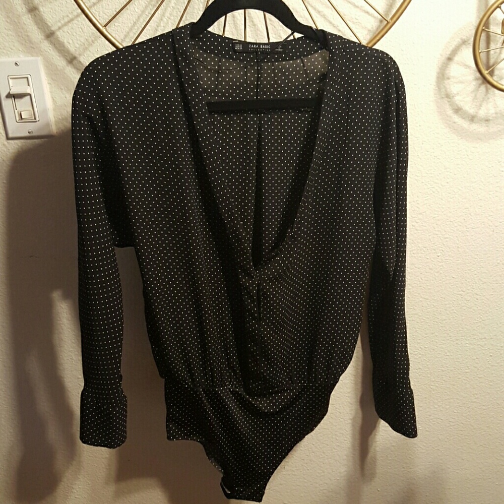 Zara polka dot bodysuit