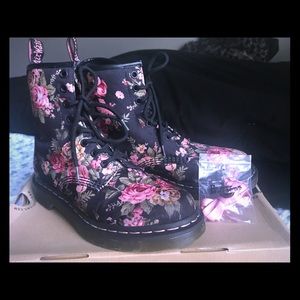 Dr. Martens floral boots