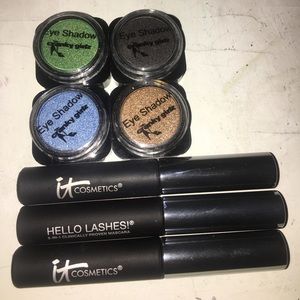 3 mascaras & 4 eyeshadows Bundle
