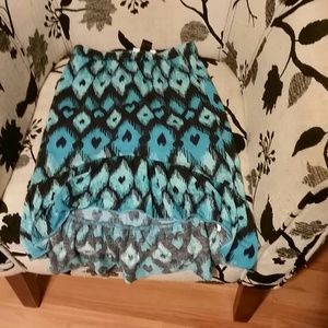 Blue and black skirt