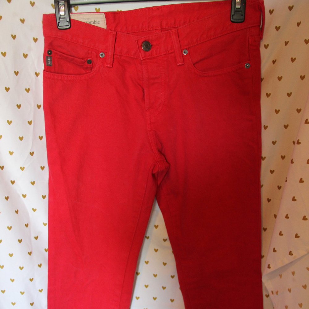 Red Skinny Jeans.