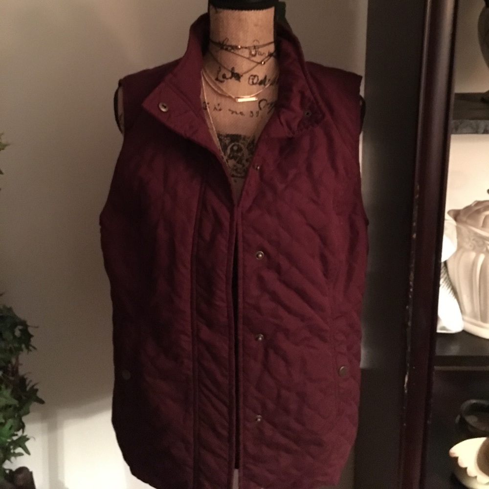 Bass Burgundy Vest