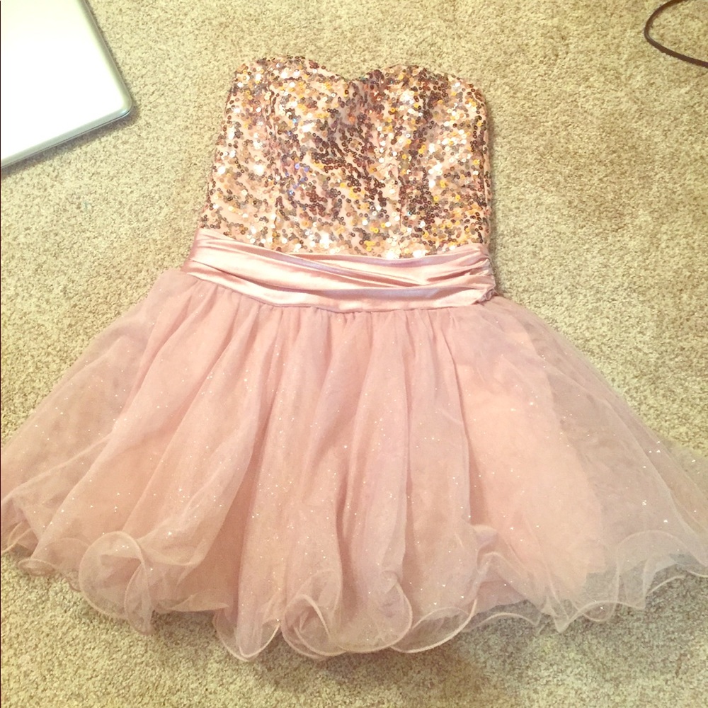 Sparkly Pink Cocktail Dress