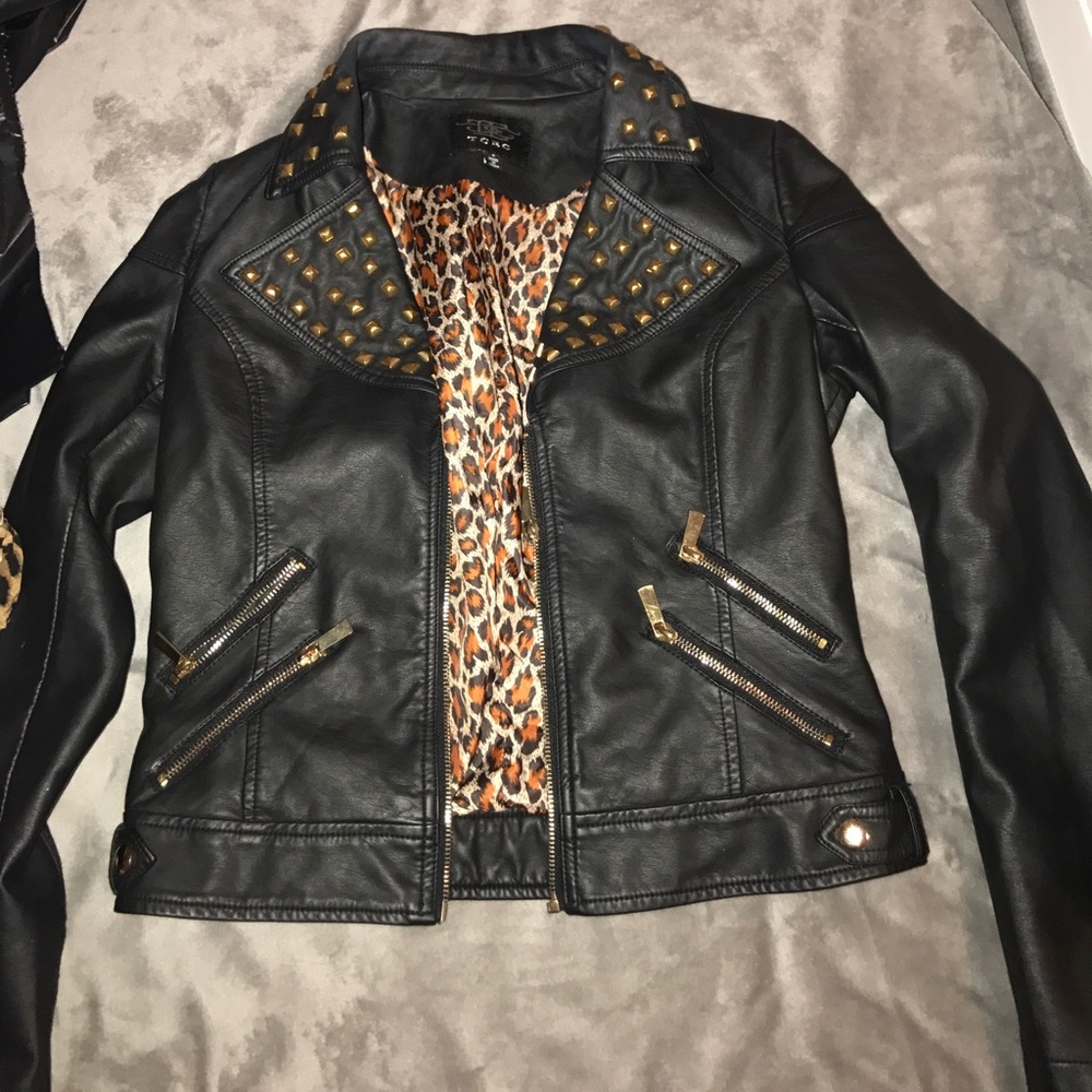Faux leather jacket
