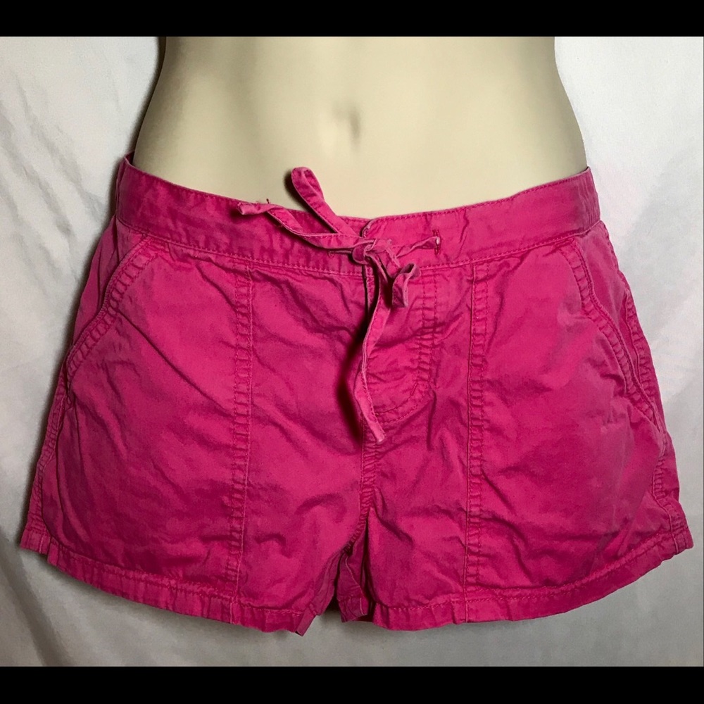 Express Dark Pink Shorts Size 2 Tie Front