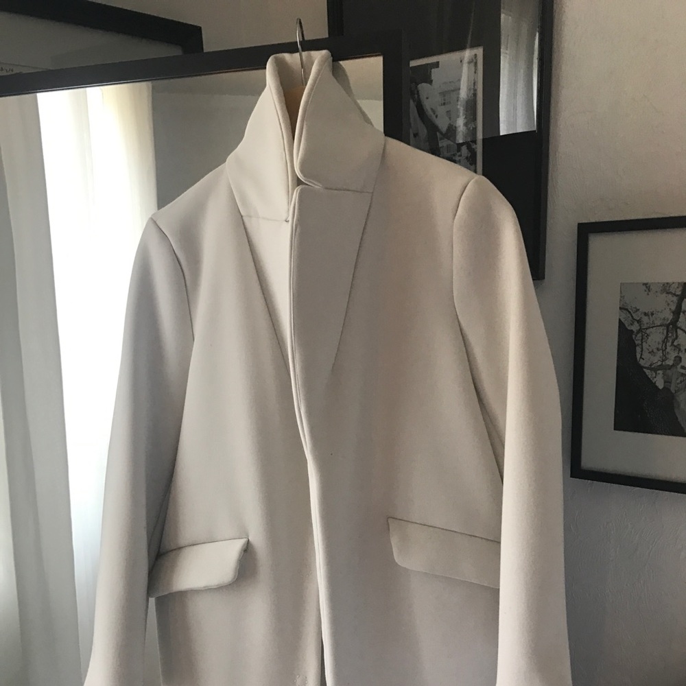 White H&M long coat