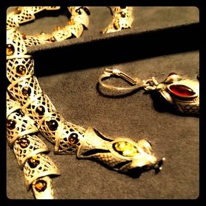 ✨✨😲😲snake necklace and earrings 😲😲✨✨