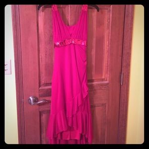 Sassy red dress with sequin details