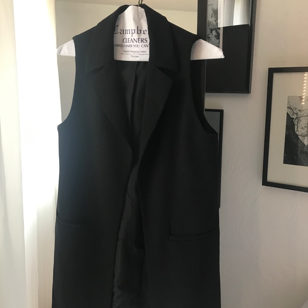 Katherine Barclay long coat vest