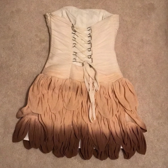 Bebe mini dress with petal ruffles - Picture 2 of 2