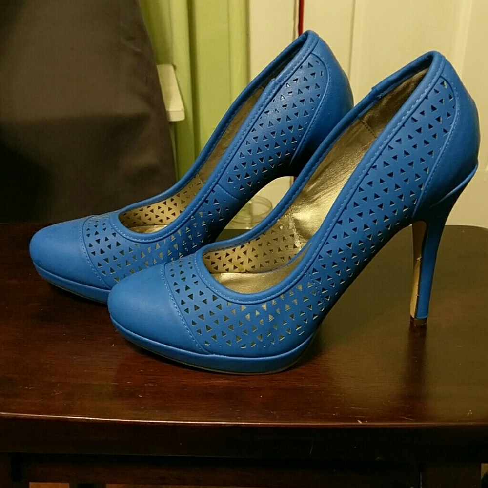 Blue heels