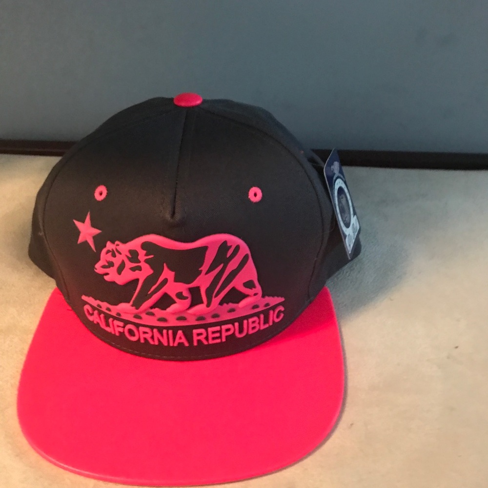California Republic SnapBack pink / grey
