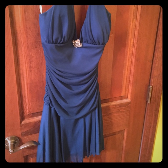 Royal blue homecoming dress, worn once - Picture 1 of 2