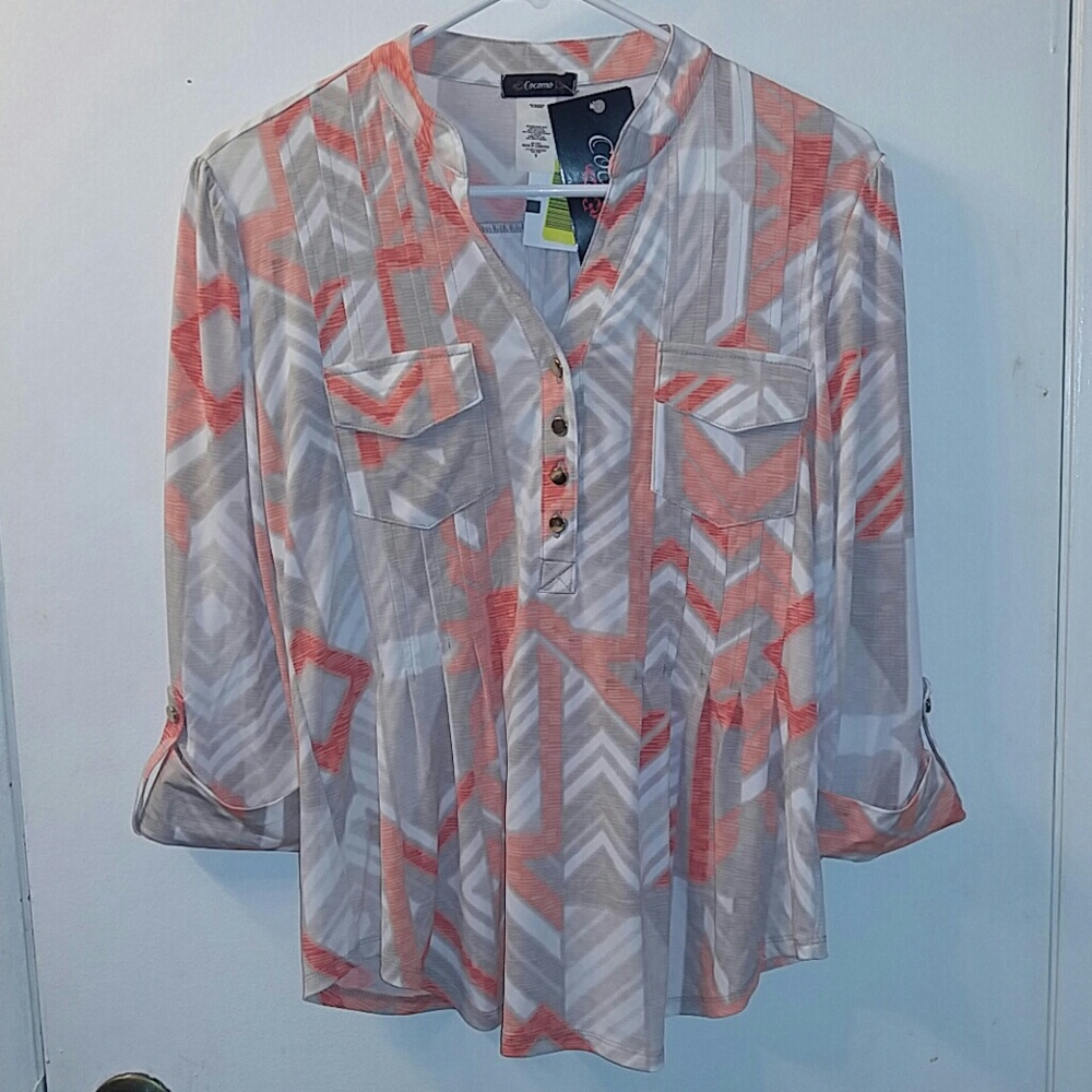Women's pleated blouse