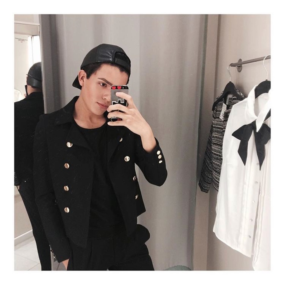 H&M short button jacket