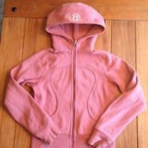 Lulu lemon light pink vintage scuba hoodie