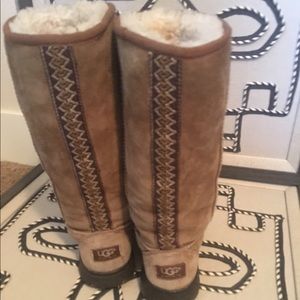 Ultimate Tall Braid Ugg (chestnut)