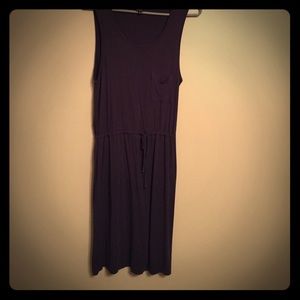 Navy drawstring dress