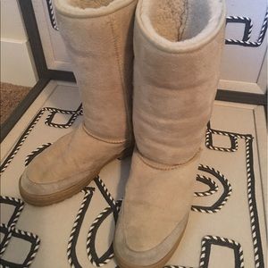 Tall Ugg Ultimate Braid in Cream