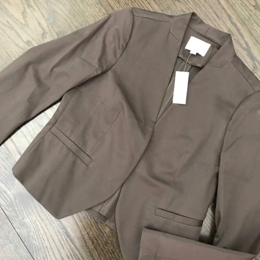 NWT Ann Taylor LOFT Dark Brown Blazer